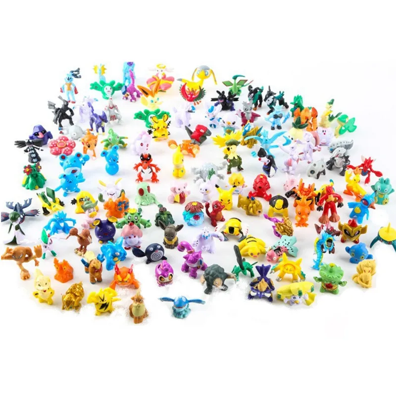 Cute Anime Merchandise - 2-3CM Pokemon Anime Figure Pikachu Cute