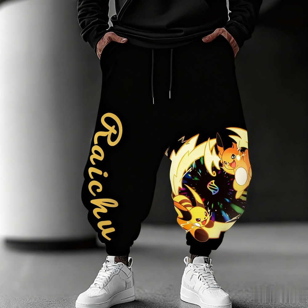 Anime Merchandise Store Japan - Pokémon Series Fleece Thermal Trousers Autumn