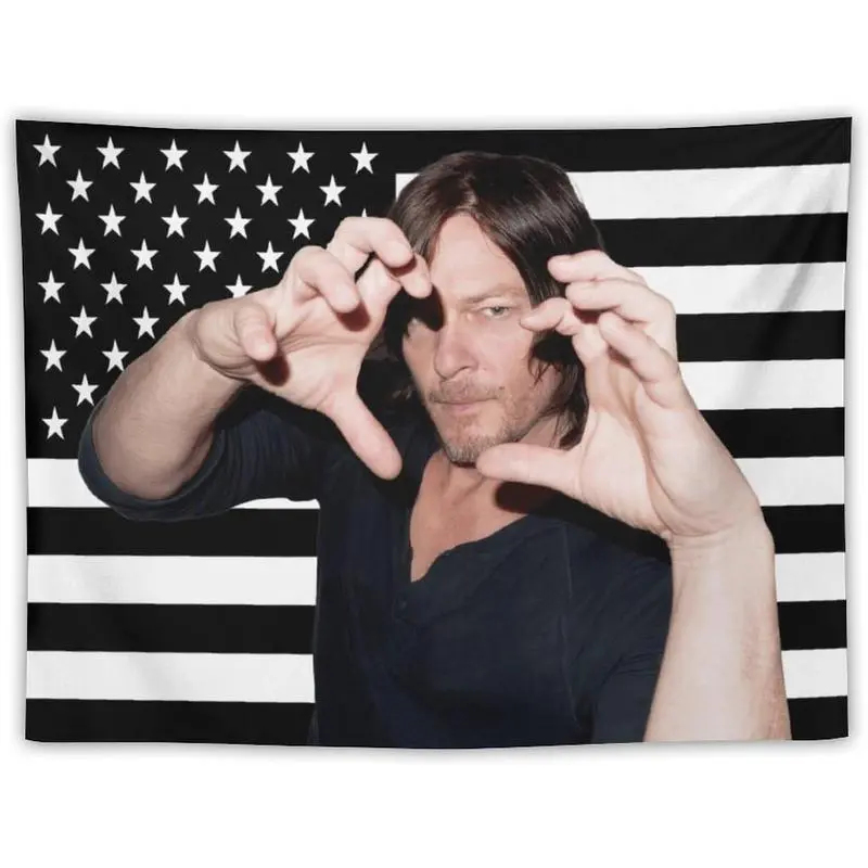 VIKAMA Daryl Dixon USA Flag Ta - đánh giá và giá Wall Scroll Tapestry