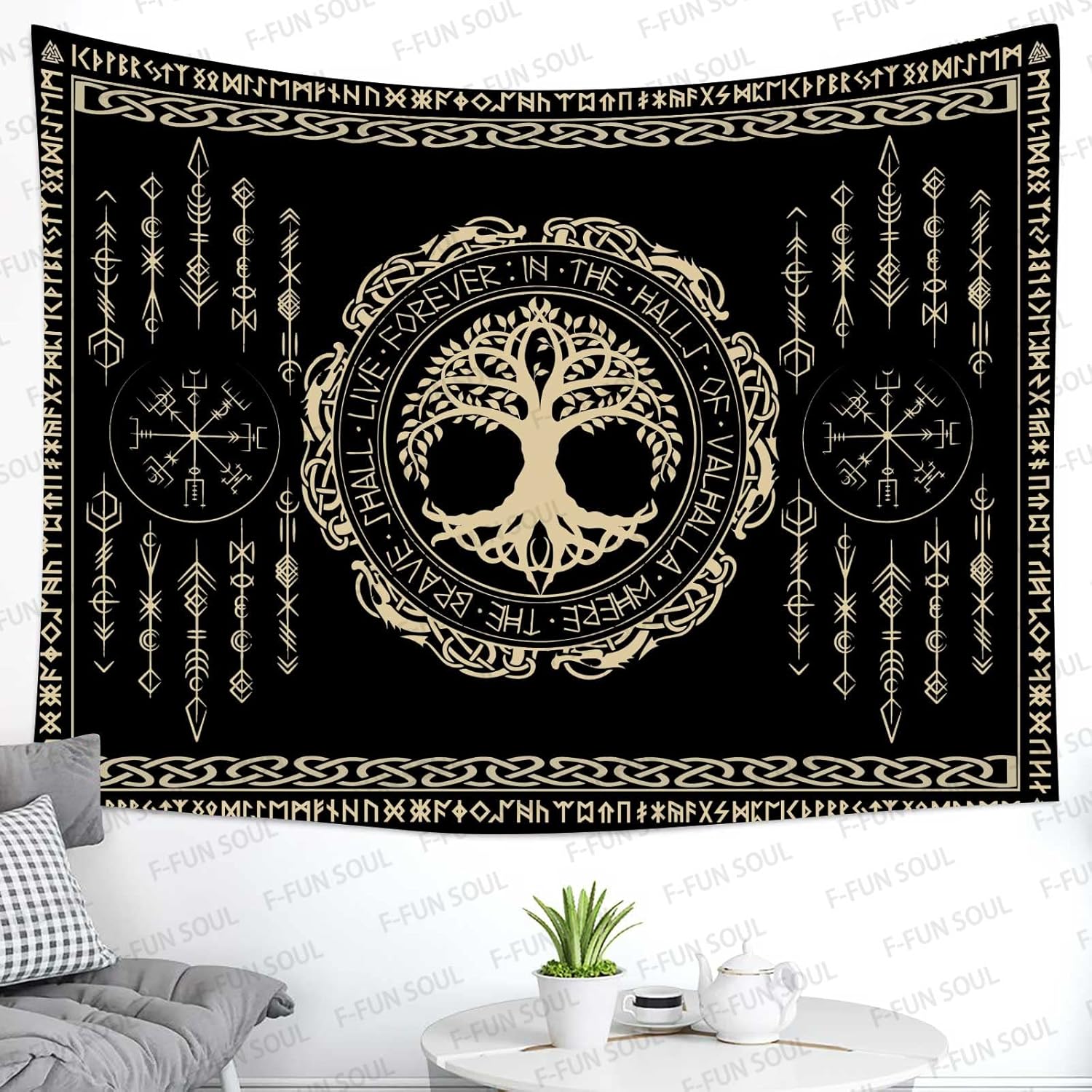 Norse Mythology Tapestry Indie - đánh giá và giá Wall Scroll Tapestry