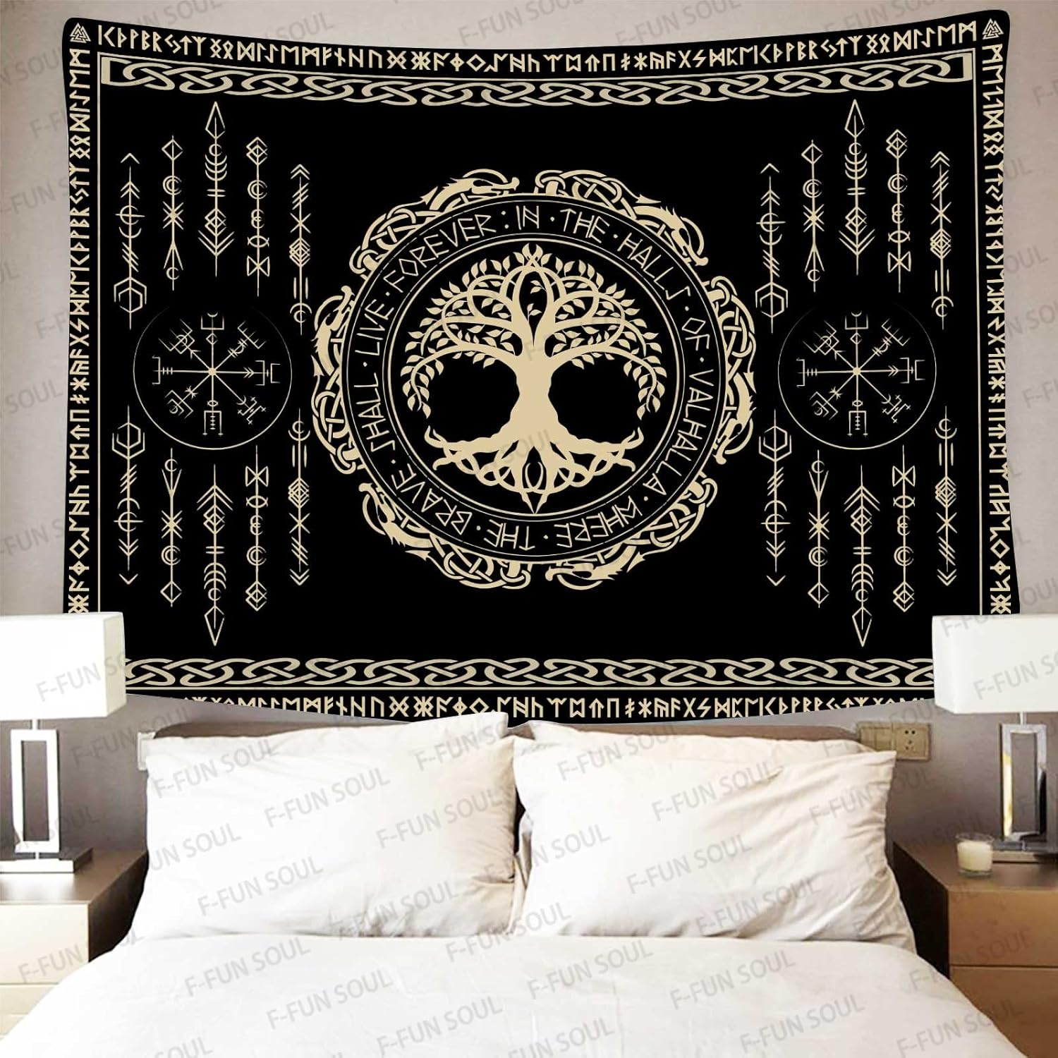Norse Mythology Tapestry Indie - đánh giá và giá Wall Scroll Tapestry