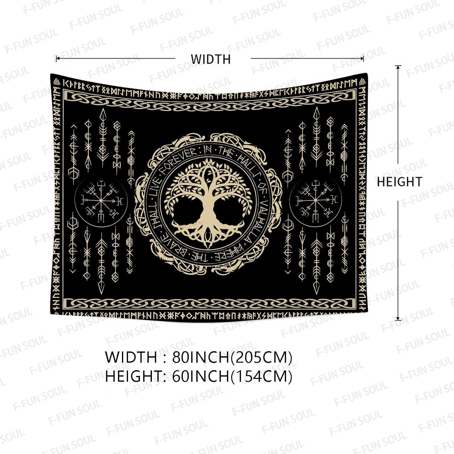 Norse Mythology Tapestry Indie - đánh giá và giá Wall Scroll Tapestry