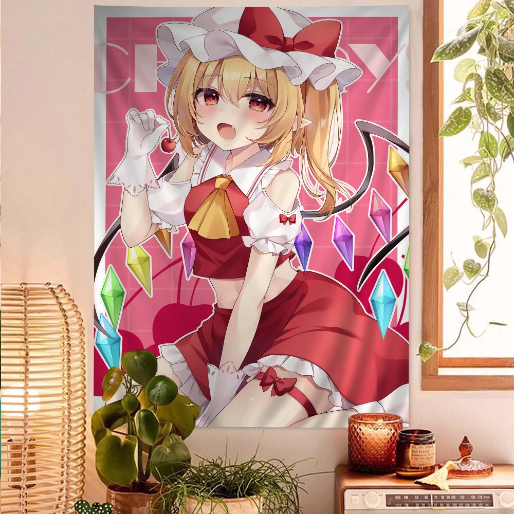 Touhou Project Flandre Scarlet - đánh giá và giá Wall Scroll Tapestry