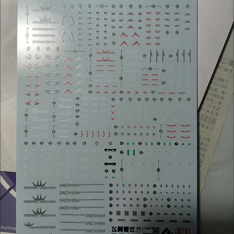 Hot EVO Decal RG43 for RG 1/14 - đánh giá và giá Bandai Gundam Rg
