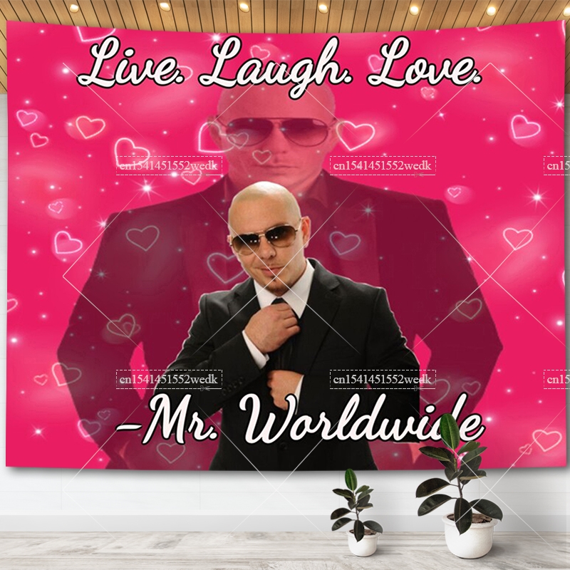 Mr. Worldwide Says To Live Lau - đánh giá và giá Wall Scroll Tapestry