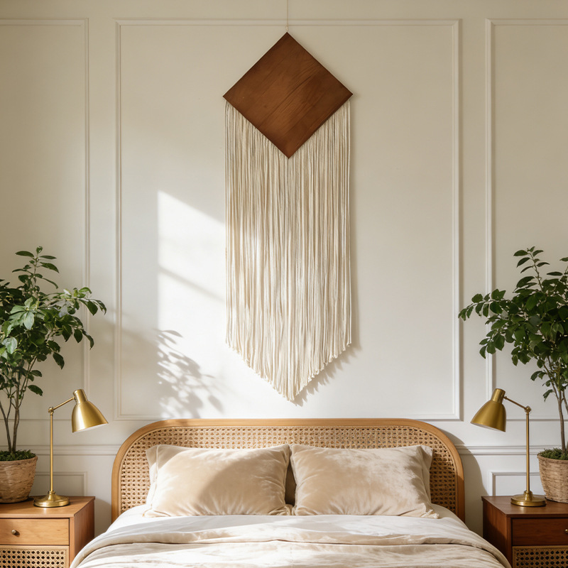Bohemian Cotton Rope Woven Tap - đánh giá và giá Wall Scroll Tapestry