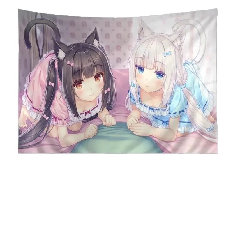 VIKAMA Cat Girl Anime Tapestry - đánh giá và giá Wall Scroll Tapestry