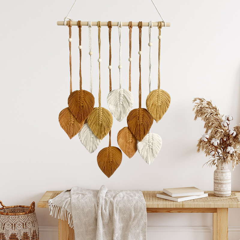 Handmade Leaf Tapestry Weaving - đánh giá và giá Wall Scroll Tapestry